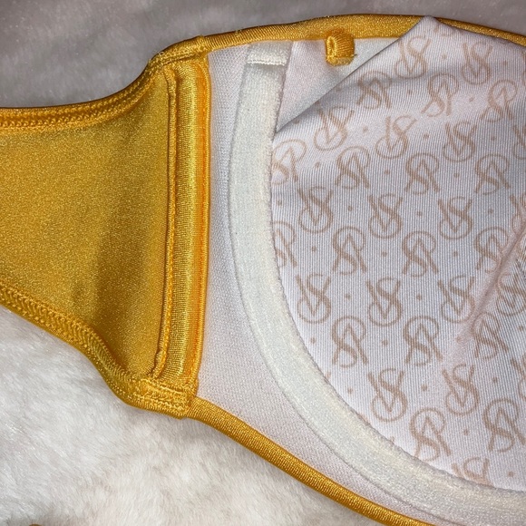 NWOT VS Swimsuit- Yellow w/Gold Detail 36B S - Picture 6 of 9